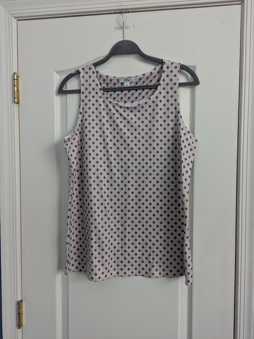 croft & barrow Pale Pink Printed Sleeveless Tank